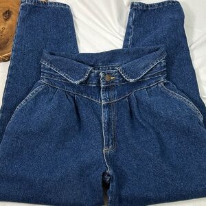 Vintage Congo Trader‎ Blue High-Waisted Mom Paper Bag Women's Jeans 12 average